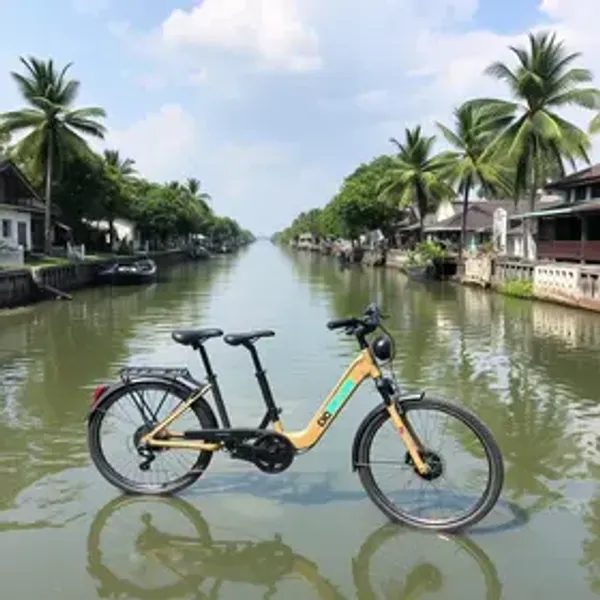 Bicicletas elétricas são liberadas na nova orla do Canal de Camburi; saiba as regras