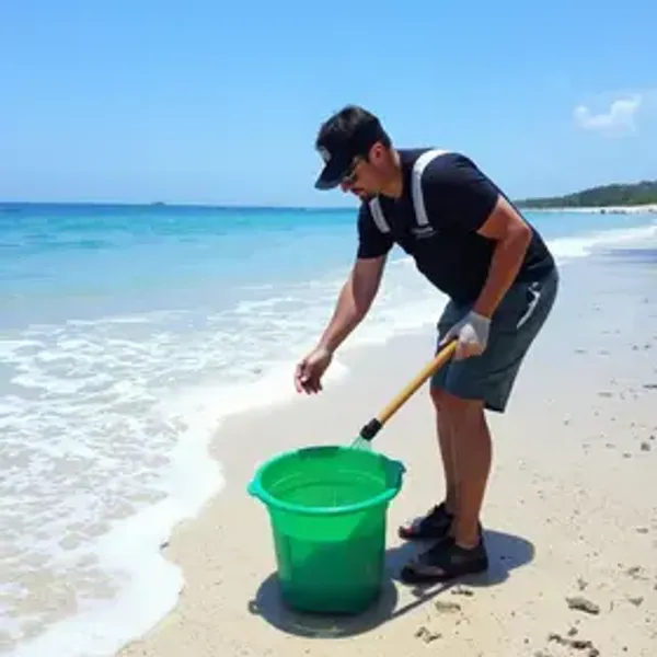 Serra mantém equipe exclusiva para limpar as praias