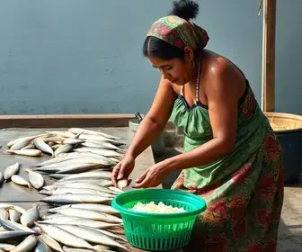 Serra capacita mulheres em processamento de pescado